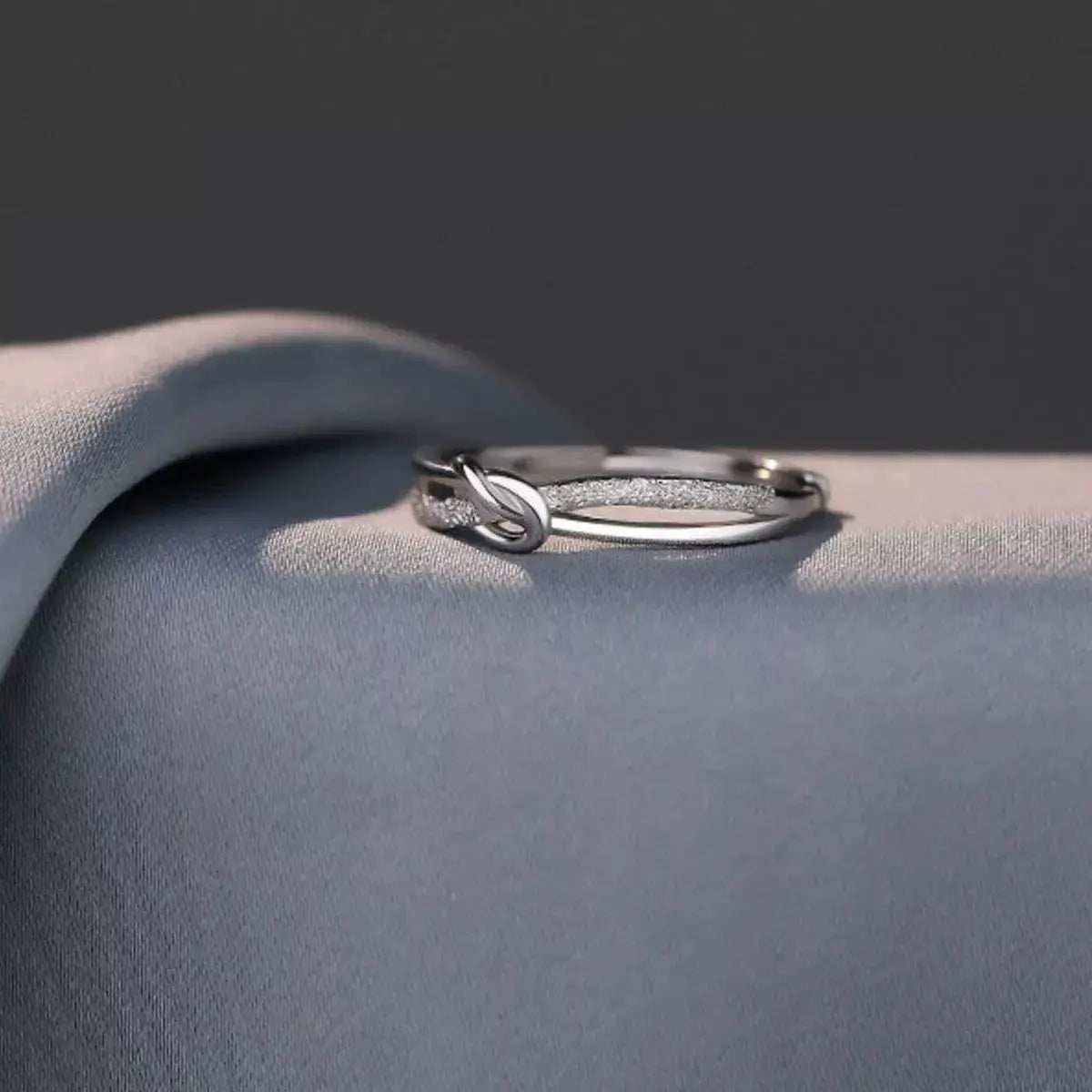 925 Sterling Silver Knot Ring by Trendsi