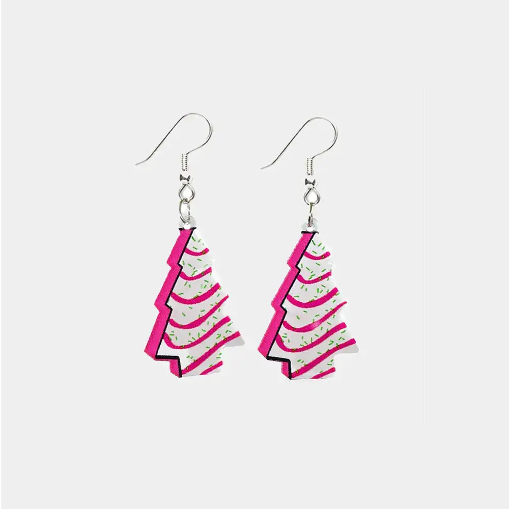 Geometric Shape Acrylic Dangle Earrings by Trendsi