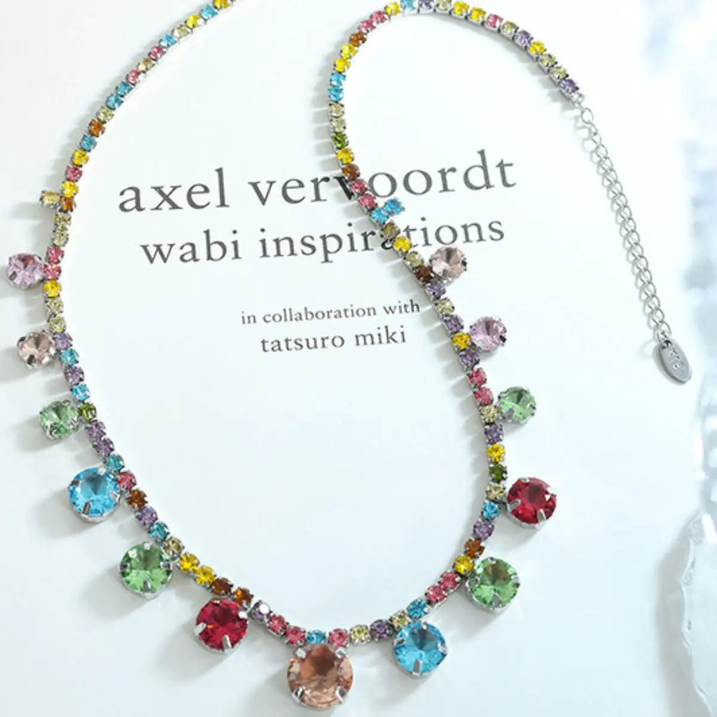 Crystal Copper Chain Necklace by Trendsi