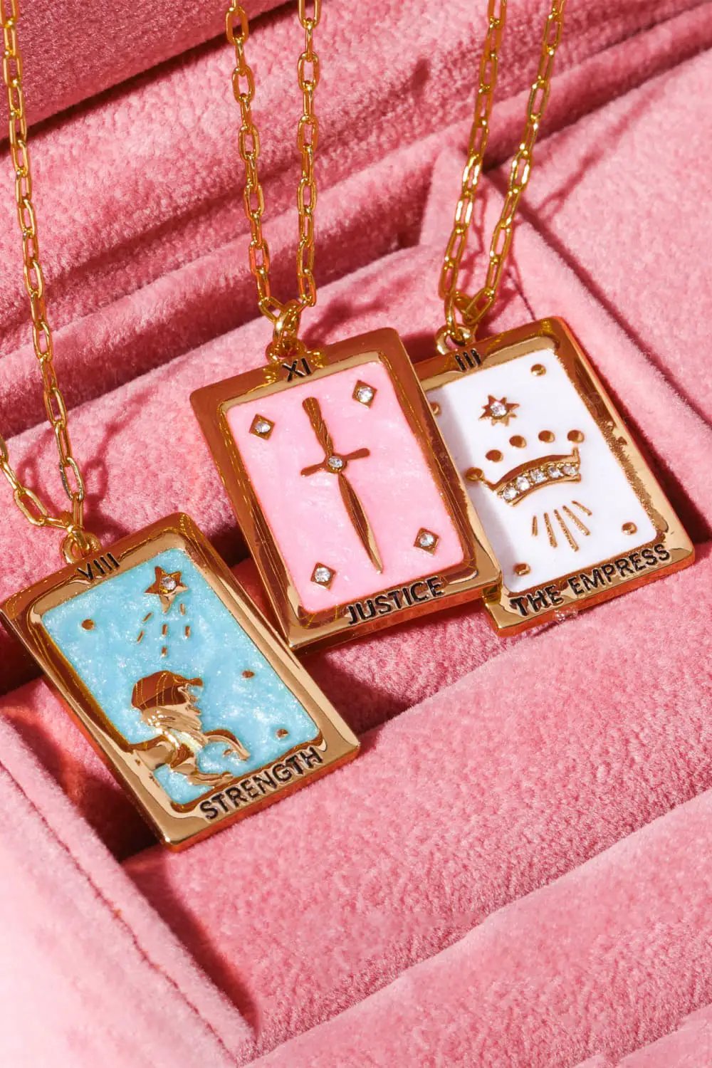 Tarot Card Pendant Copper Necklace by Trendsi
