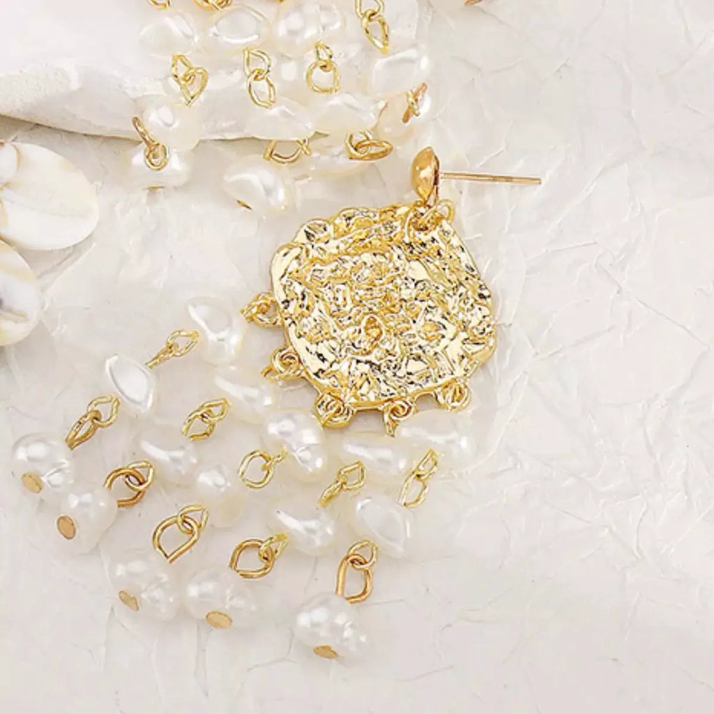 18K Gold-Plated Dangle Earrings by Trendsi