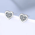 Heart-Shaped Stud Earrings by Trendsi