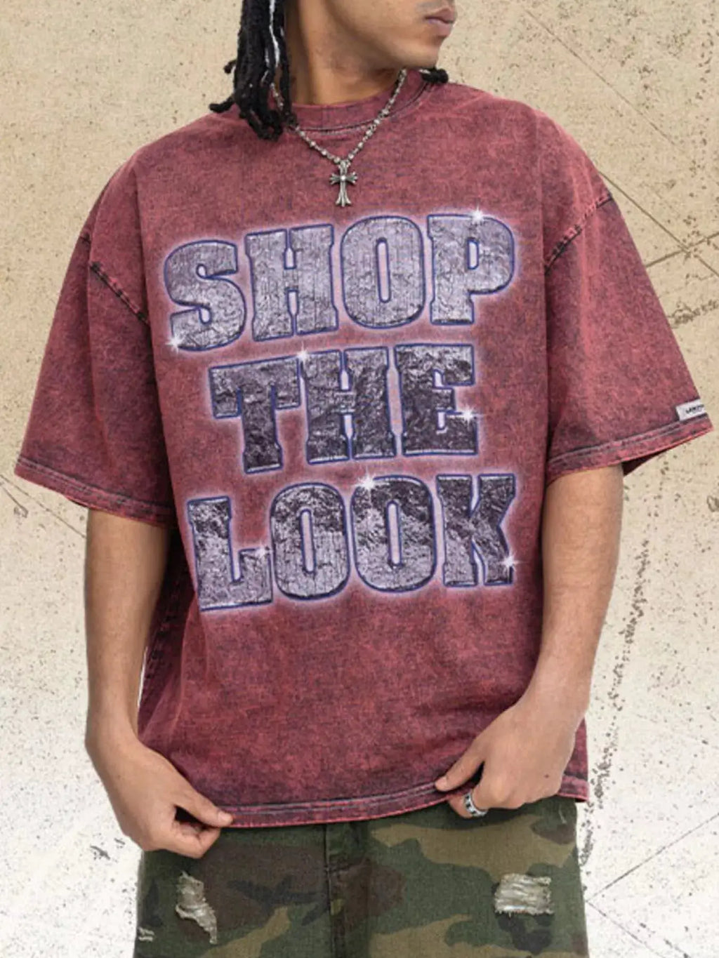 Men's Letter Graphic Short Sleeve T-Shirt by Trendsi