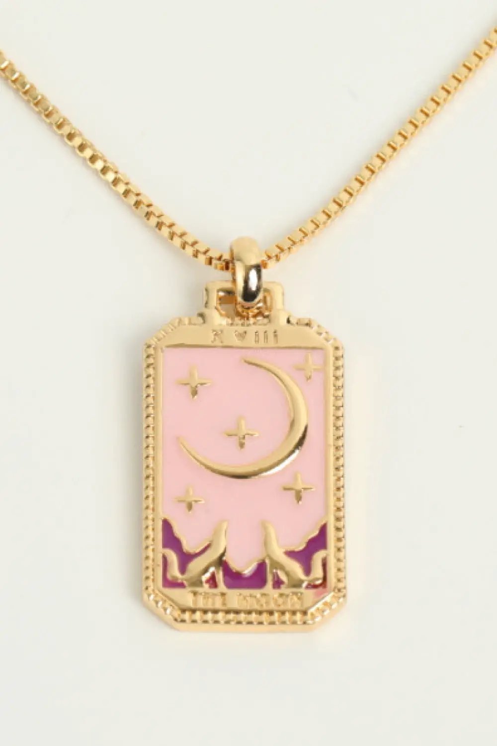 Tarot Card Pendant Copper Necklace by Trendsi