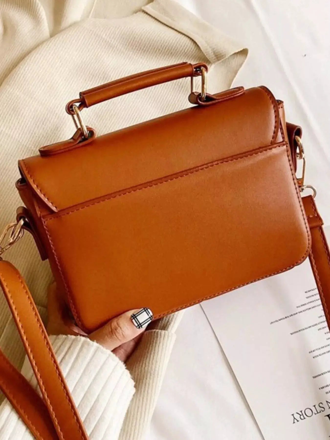 Piano Keys Crossbody Bag by Trendsi