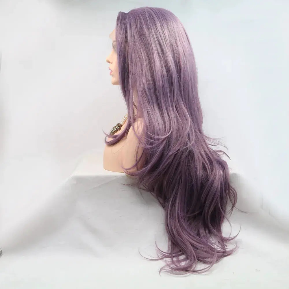 13*3" Lace Front Wigs Synthetic Long Wavy 24" 130% Density by Trendsi