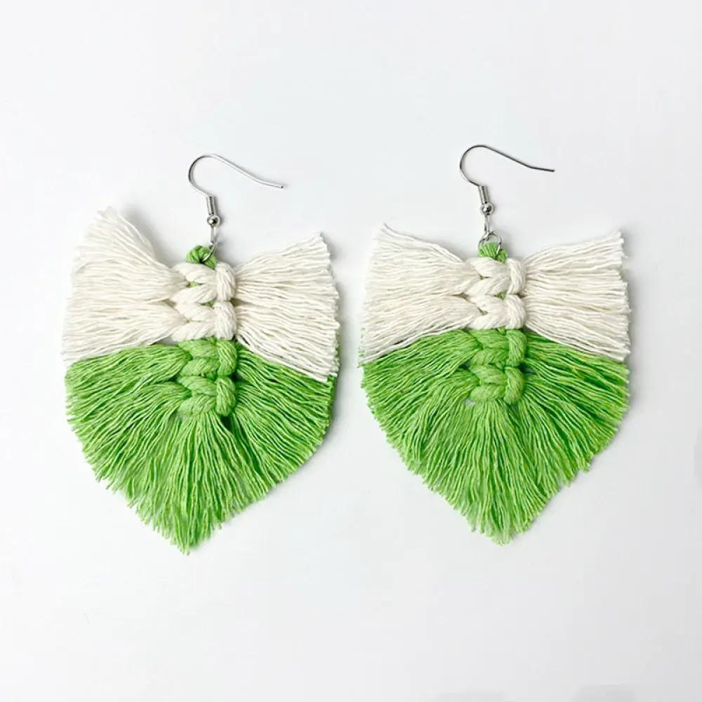 Fringe Detail Dangle Earrings by Trendsi