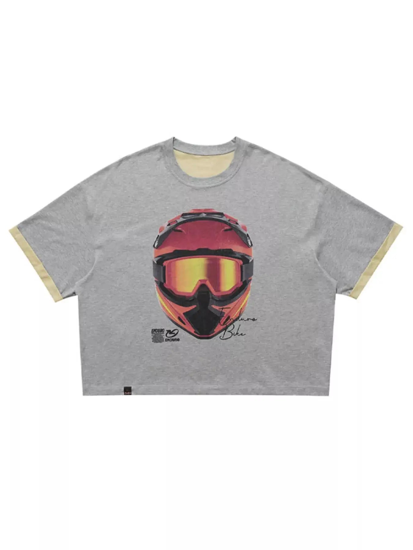 Men's Graphic Short Sleeve T-Shirt with Contrast Trim by Trendsi