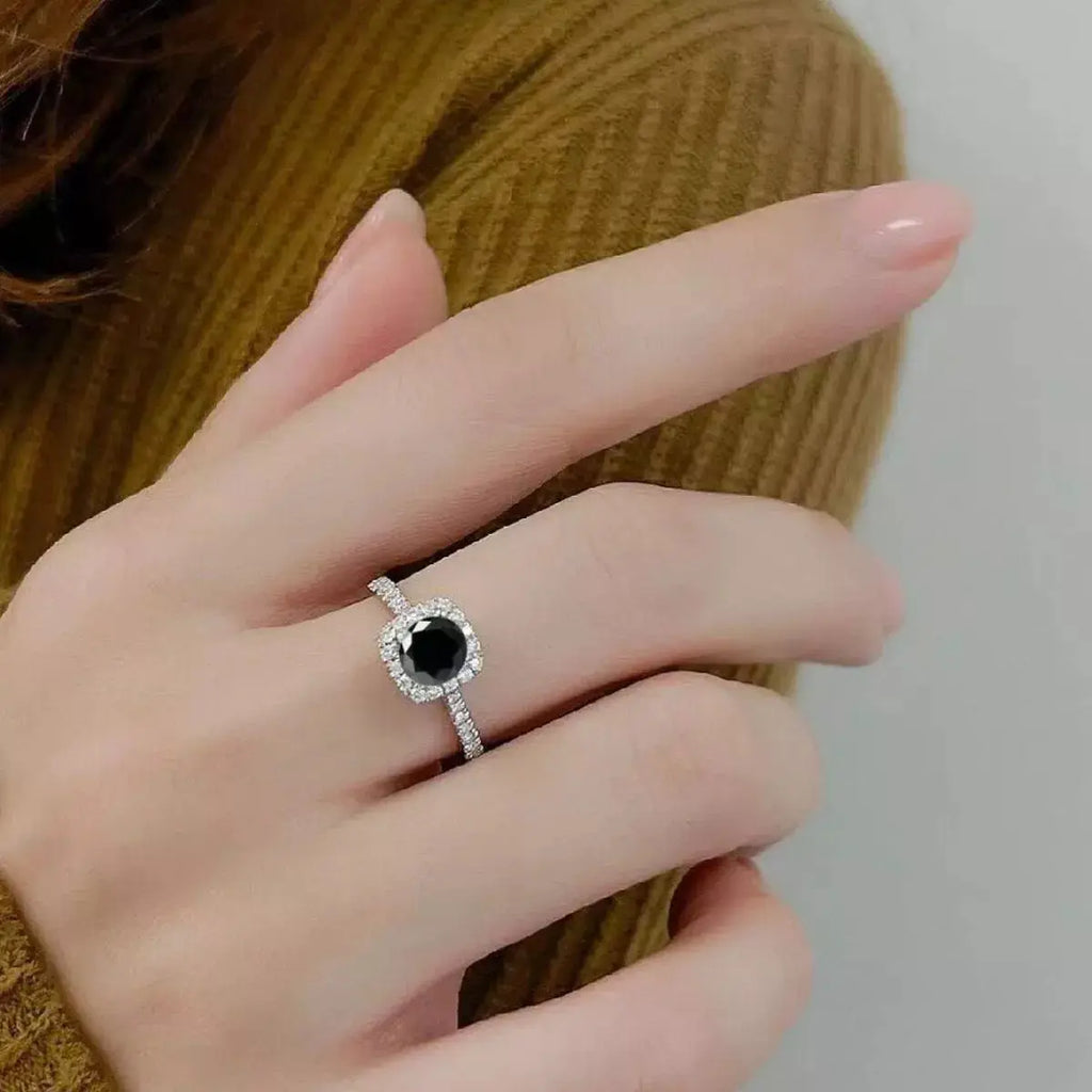 1 Carat Moissanite 925 Sterling Silver Ring by Trendsi