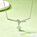 1 Carat Moissanite 925 Sterling Silver Pendant Necklace by Trendsi