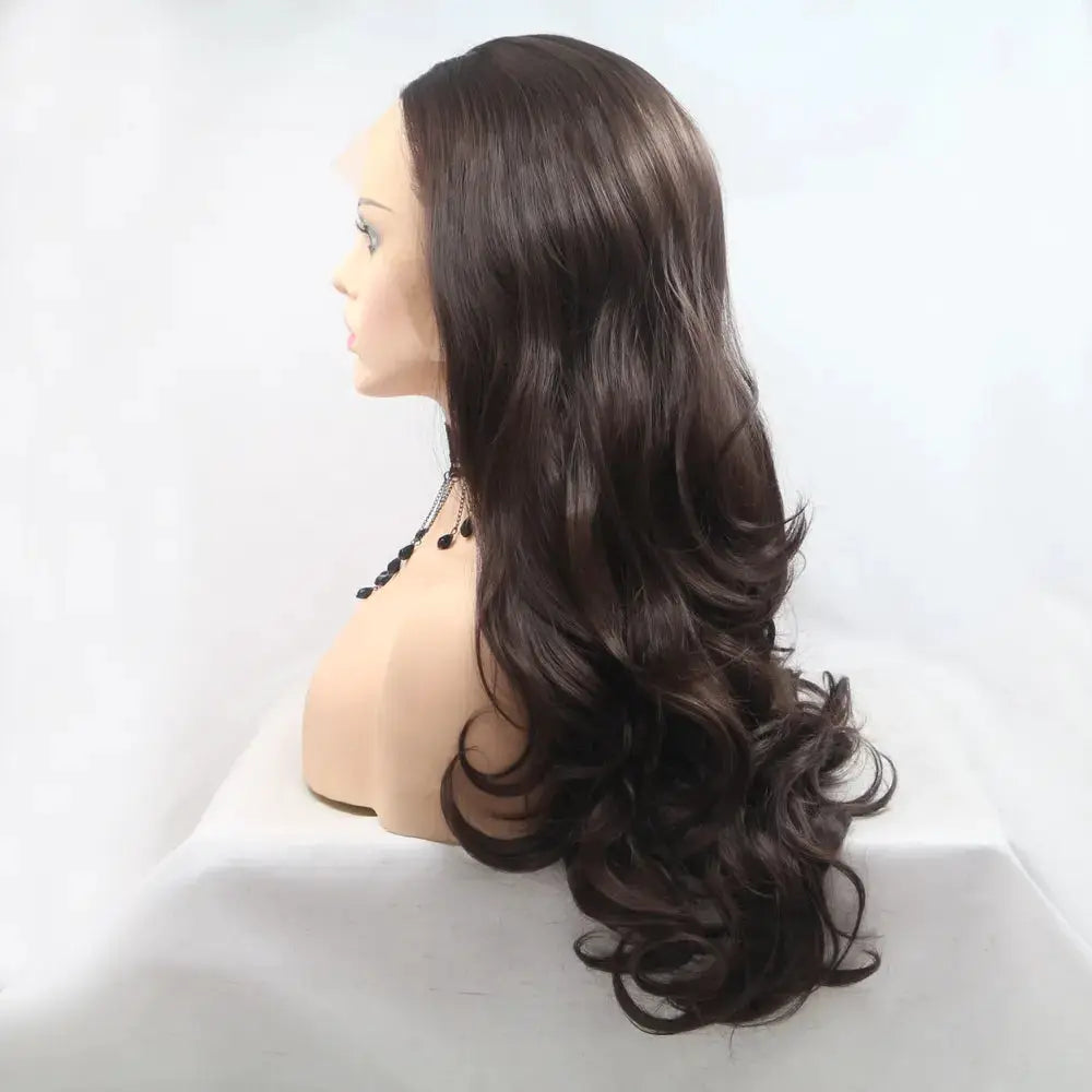 13*3" Lace Front Wigs Synthetic Long Wavy 24" 130% Density by Trendsi