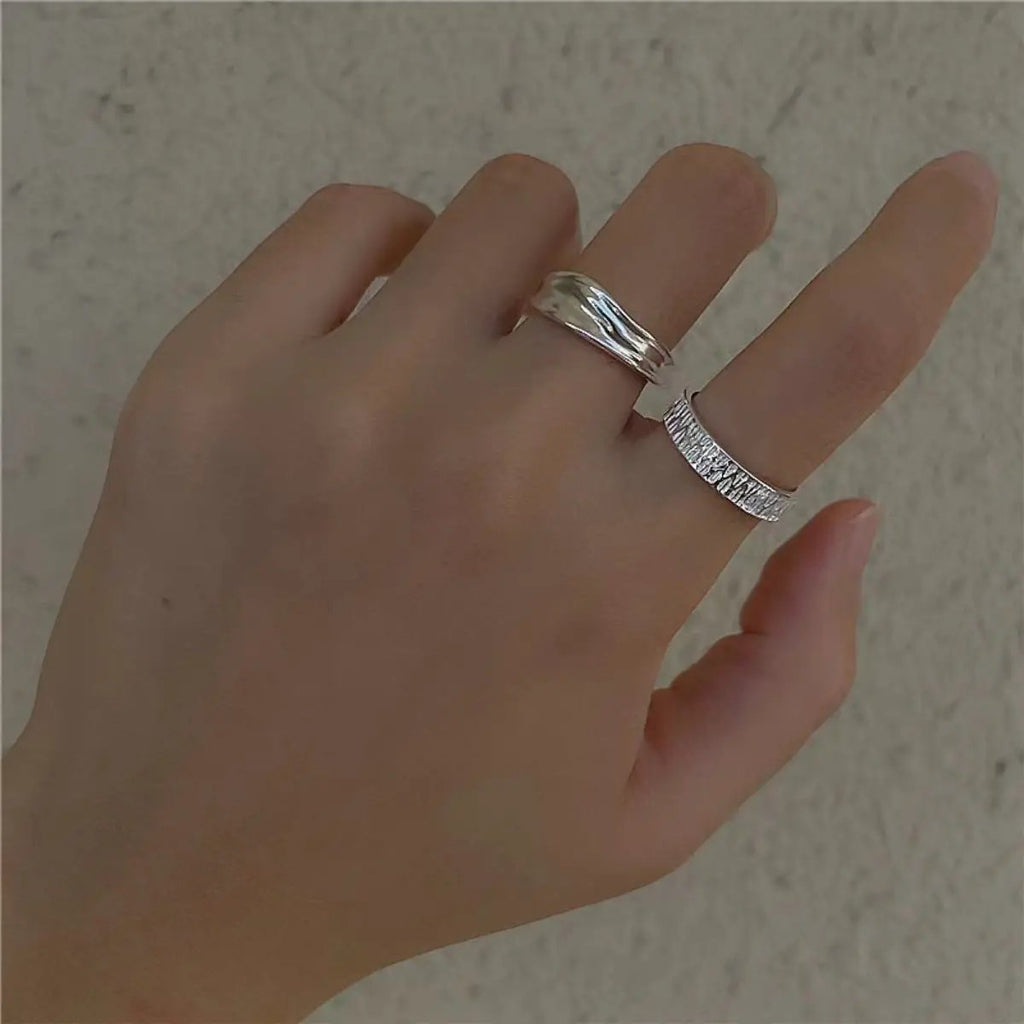 925 Sterling Silver Open Ring by Trendsi
