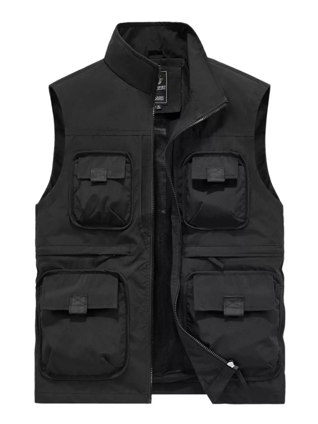 Men's Plus Size Multi-Pocket Cargo Vest by Trendsi
