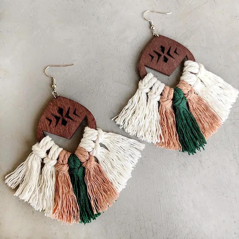 Tassel Detail Drop Earrings by Trendsi