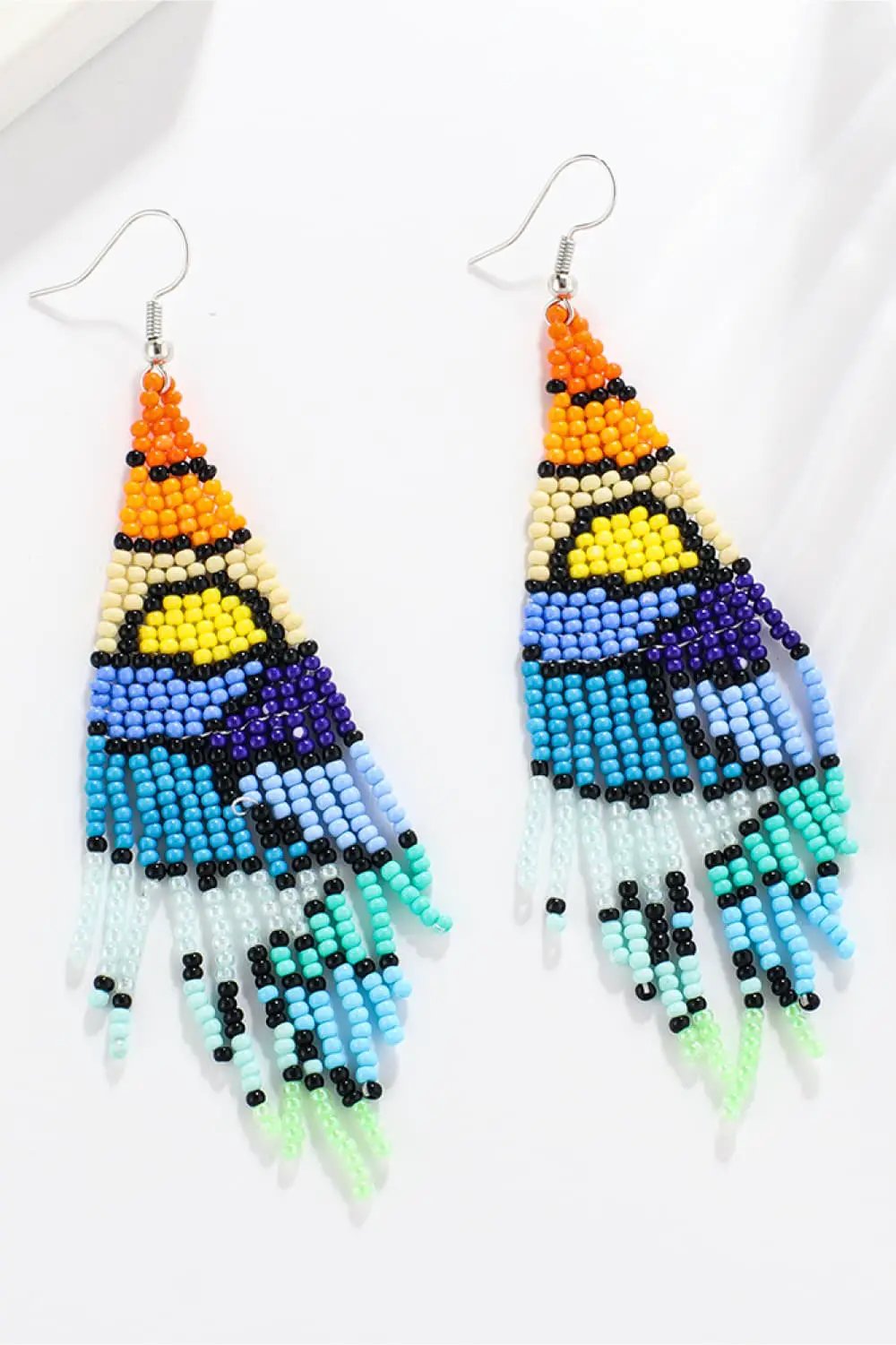 Beaded Dangle Earrings by Trendsi