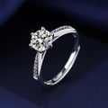 1 Carat Moissanite 925 Sterling Silver Ring by Trendsi