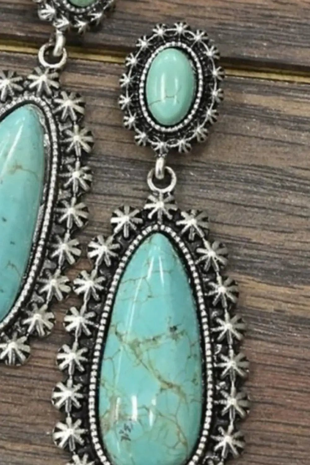 Artificial Turquoise Earrings by Trendsi