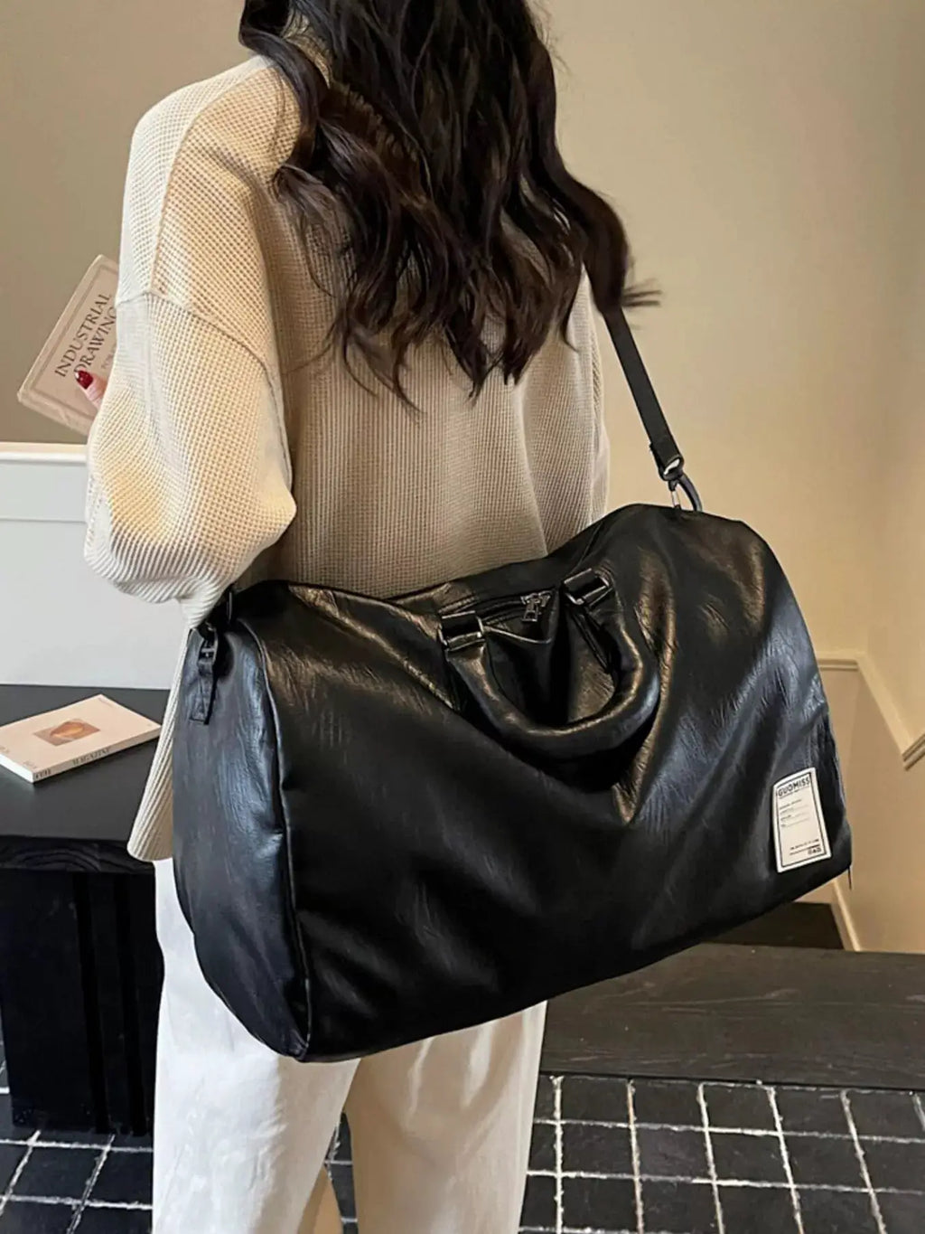 PU Leather Travel Bag by Trendsi
