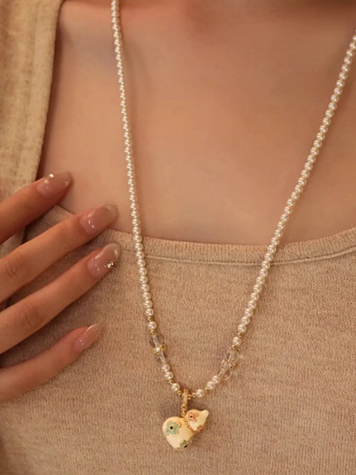 18K Gold-Plated Gourd Pendant Necklace by Trendsi