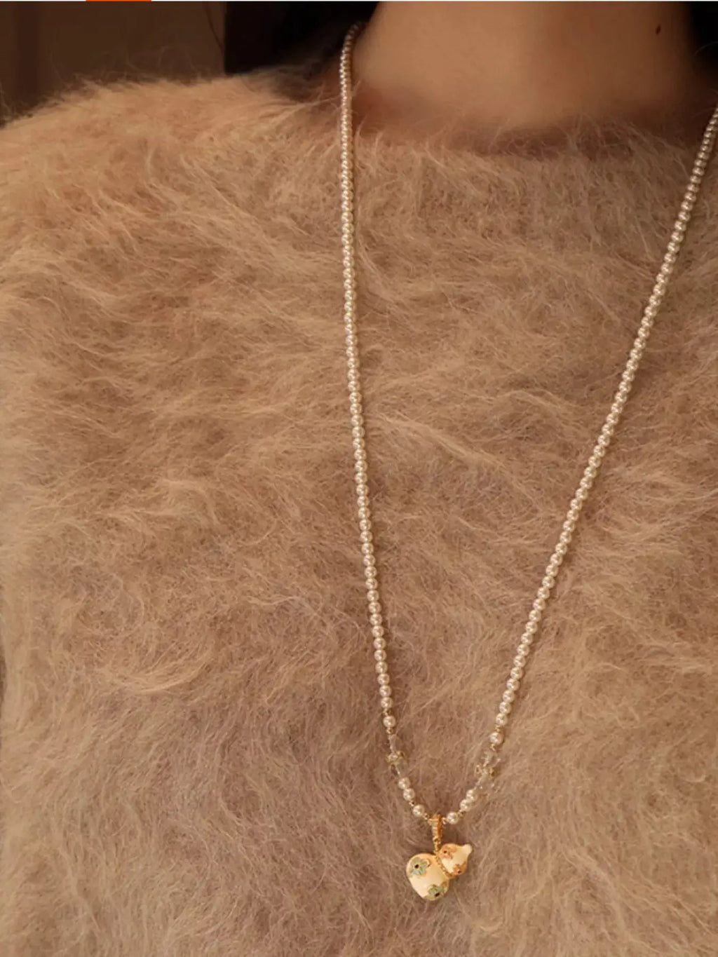 18K Gold-Plated Gourd Pendant Necklace by Trendsi