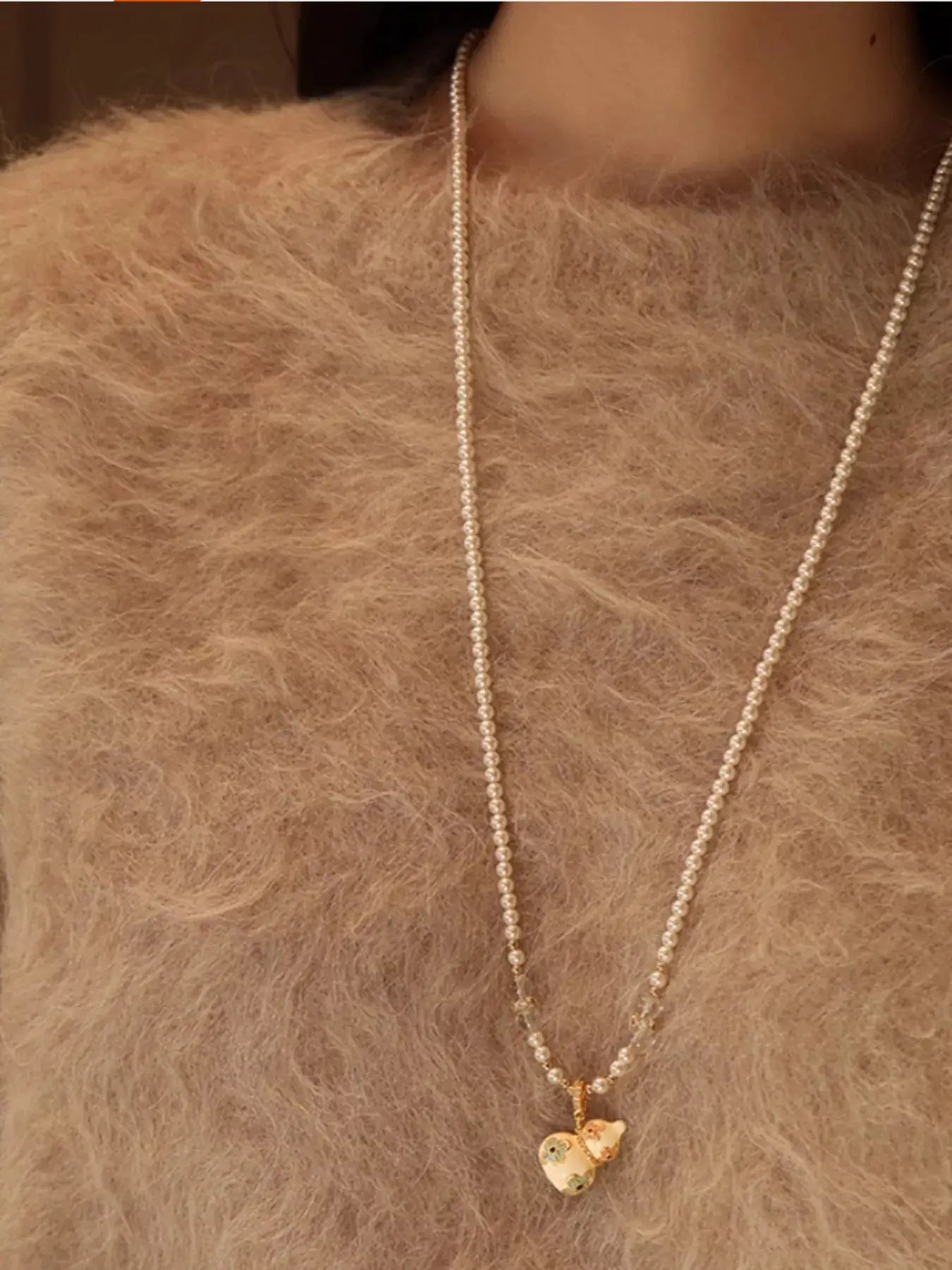 18K Gold-Plated Gourd Pendant Necklace by Trendsi