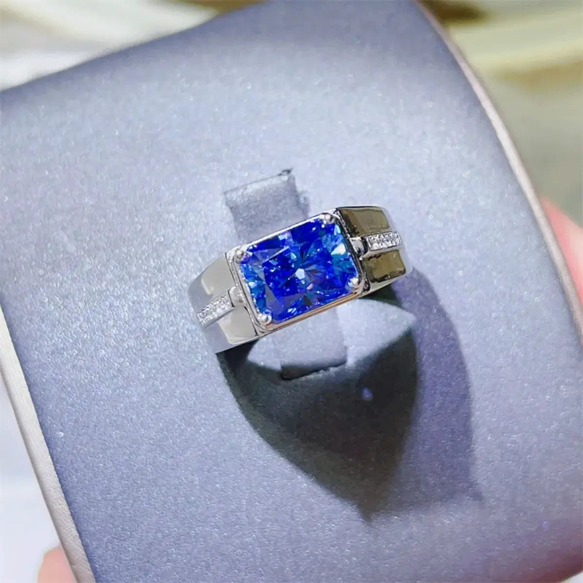 2 Carat Moissanite 925 Sterling Silver Ring by Trendsi