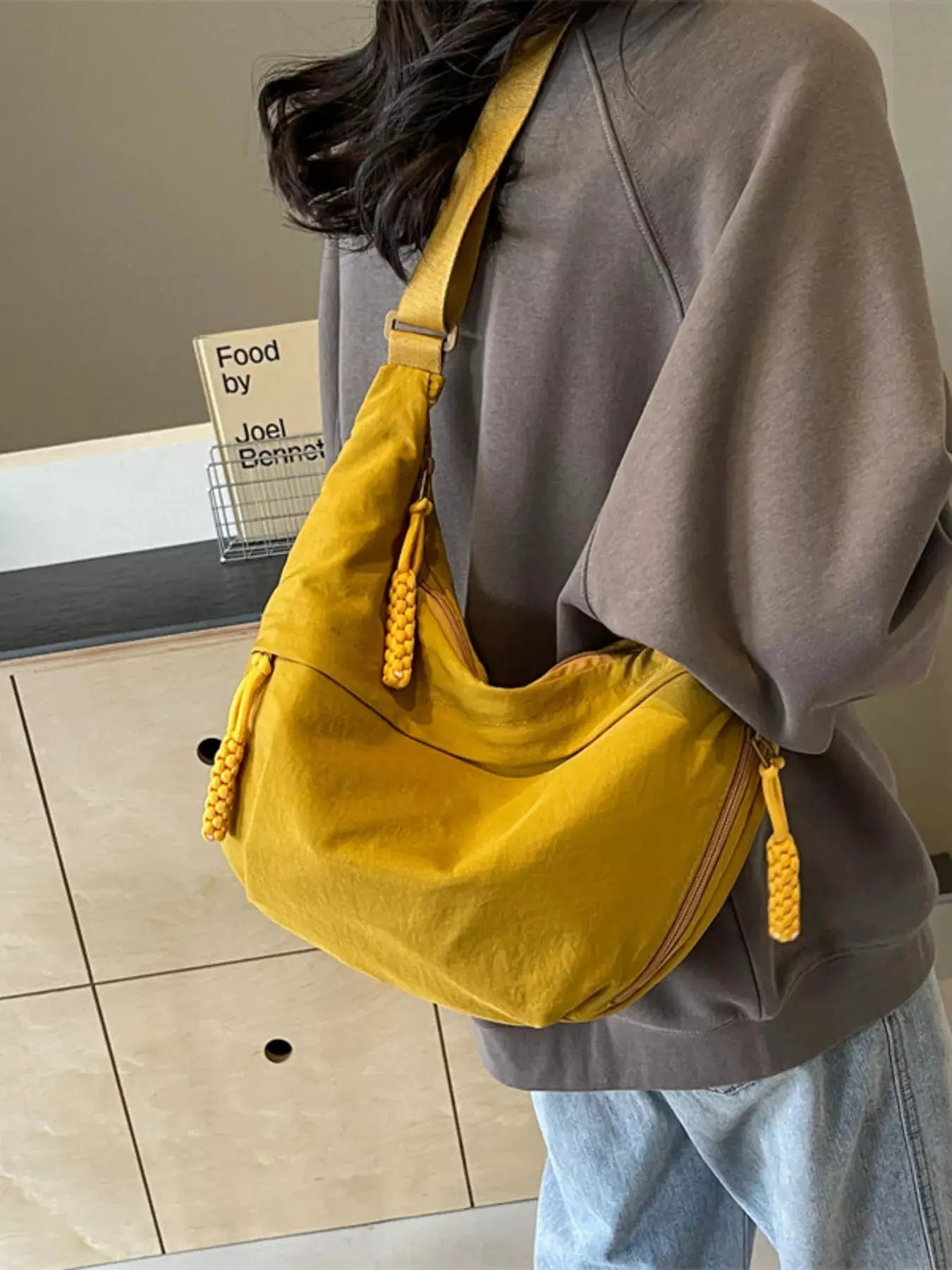 Casual Solid Color Lightweight Crossbody Bag by Trendsi