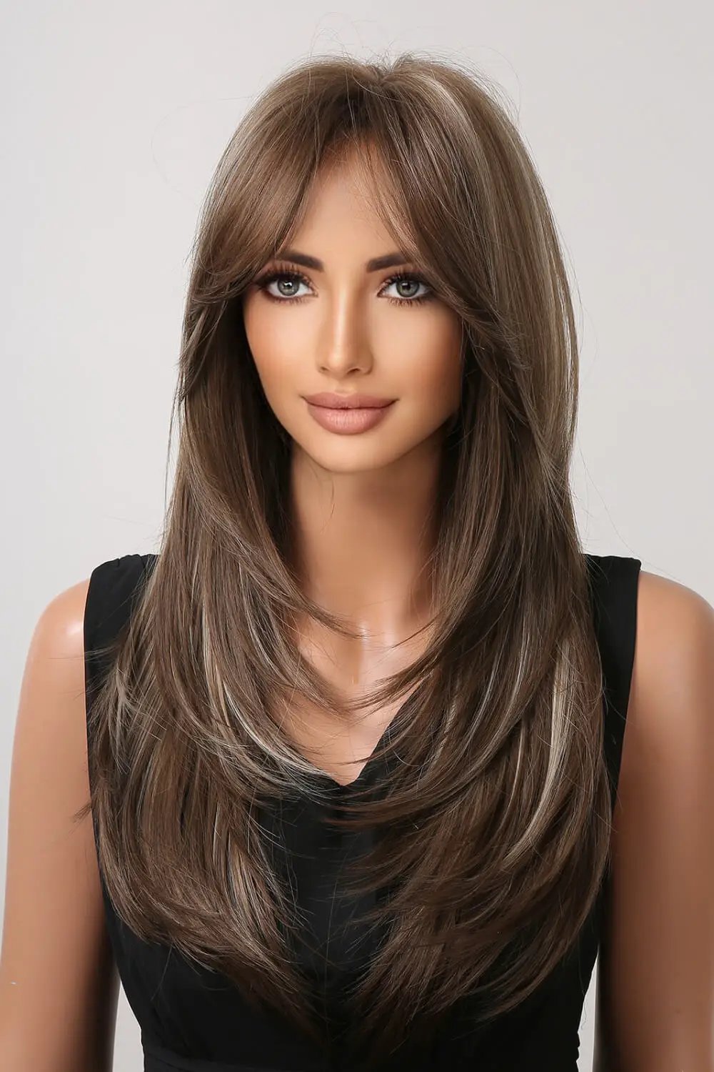 13*1" Full-Machine Wigs Synthetic Long Straight 22" by Trendsi