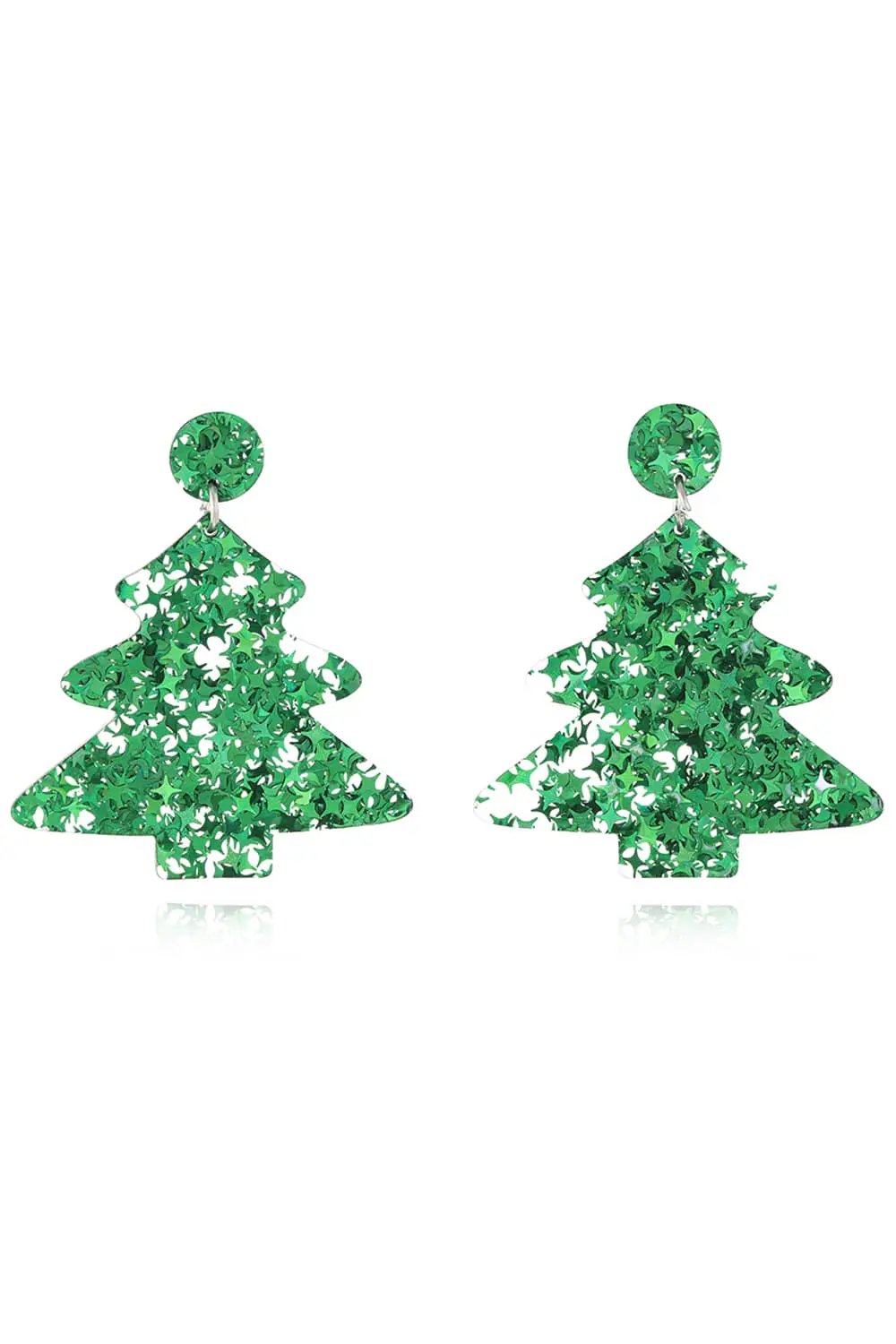 Christmas Tree Acrylic Earrings by Trendsi