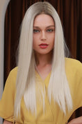 13*2" Lace Front Wigs Synthetic Long Straight 26" Heat Safe 150% Density by Trendsi