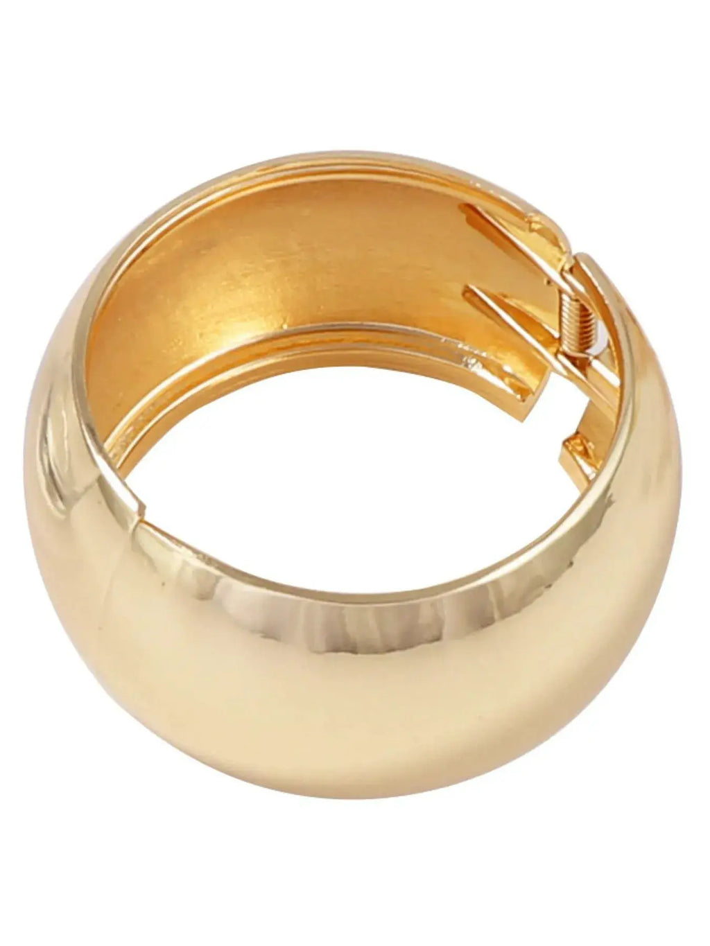 Zinc Alloy Wide Band Cuff Bracelet by Trendsi