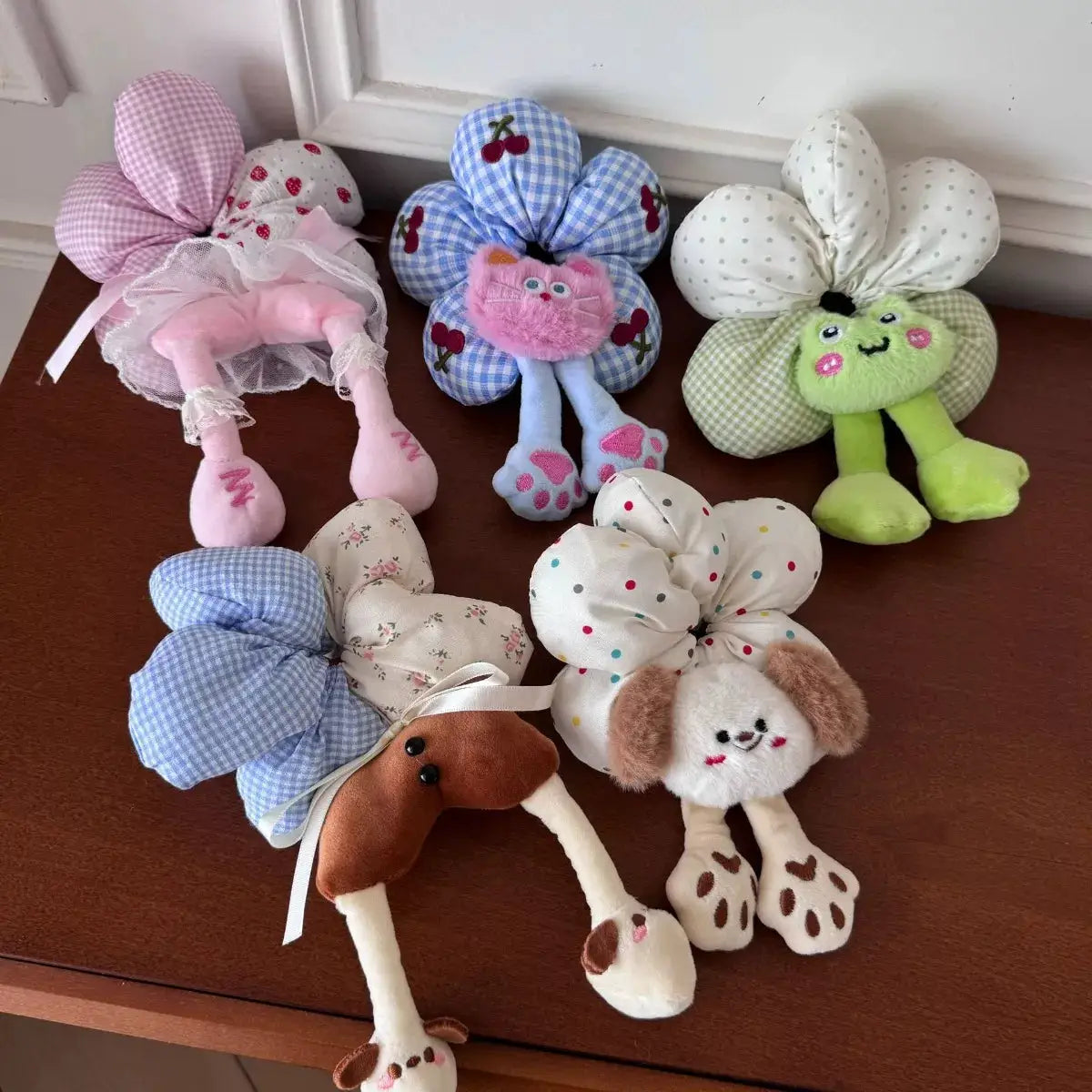 Printed Animal Shaped Hair Scrunchy by Trendsi