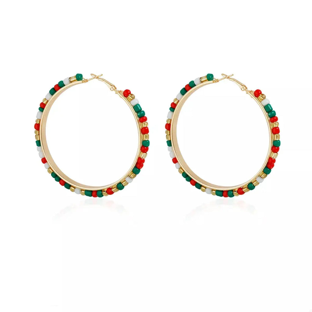 18K Gold-Plated Hoop Earrings by Trendsi