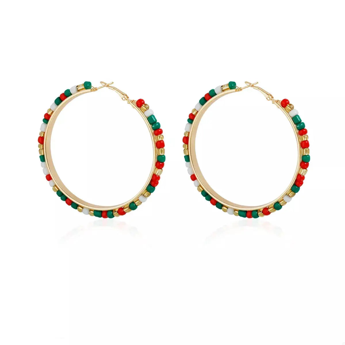 18K Gold-Plated Hoop Earrings by Trendsi