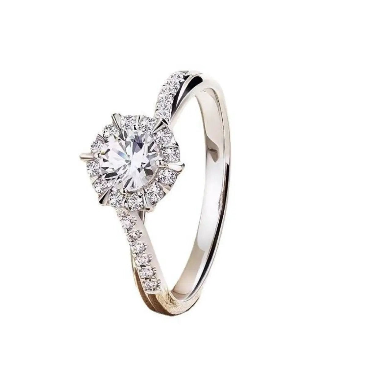 1 Carat Moissanite 925 Sterling Silver Ring by Trendsi