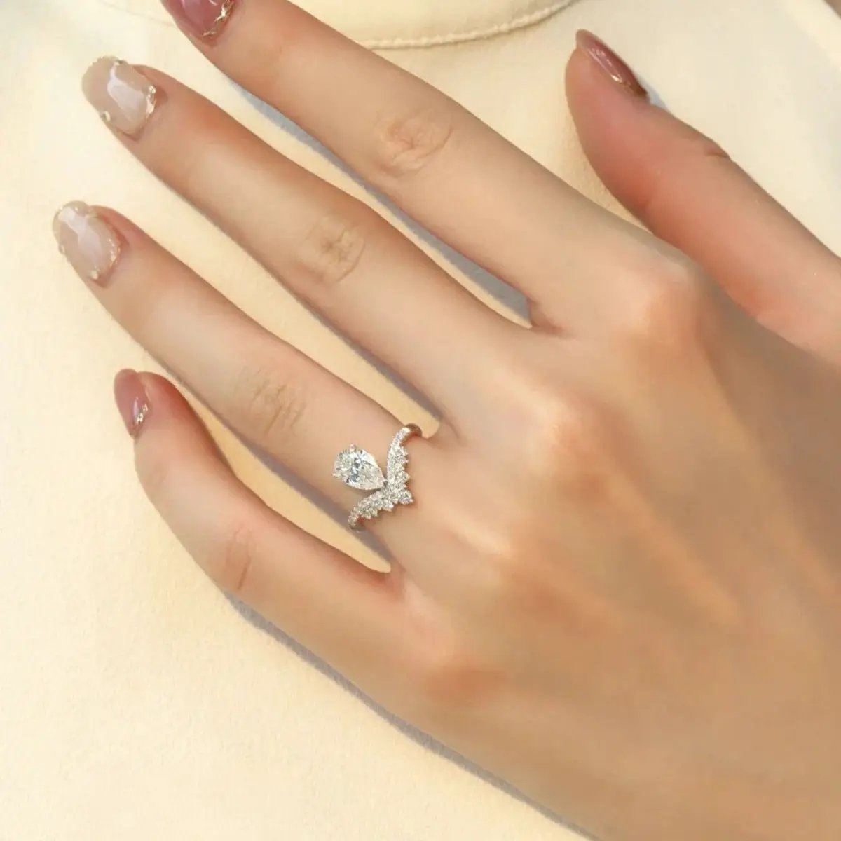 1.5 Carat Moissanite 925 Sterling Silver Ring by Trendsi