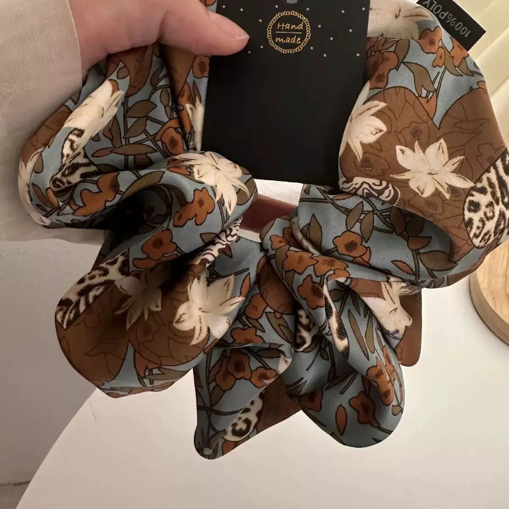 3-Piece Floral Print Hair Scrunchies Set by Trendsi