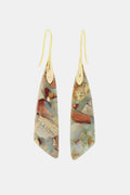 Handmade Natural Stone Dangle Earrings by Trendsi