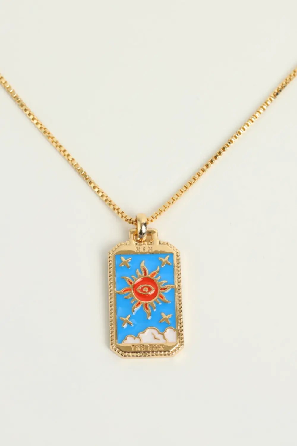 Tarot Card Pendant Copper Necklace by Trendsi