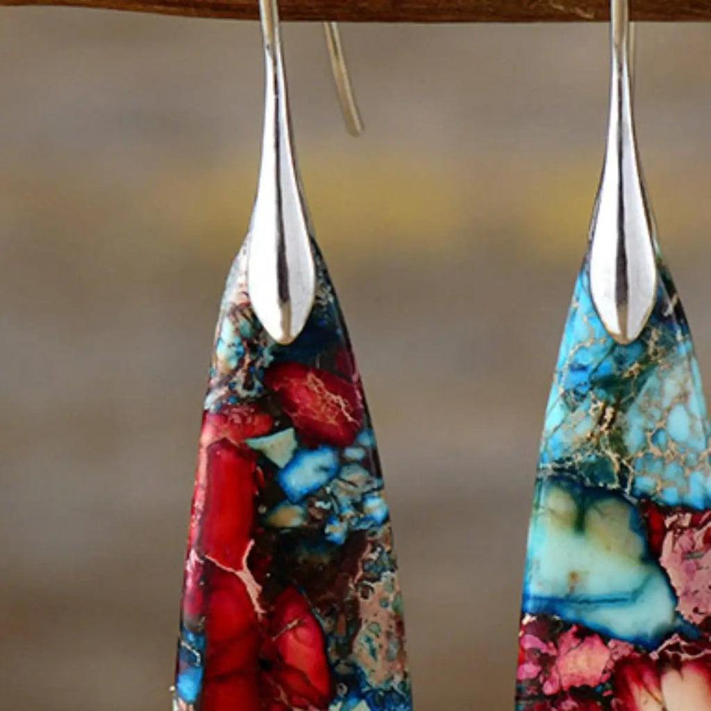 Geometrical Shape Dangle Earrings by Trendsi