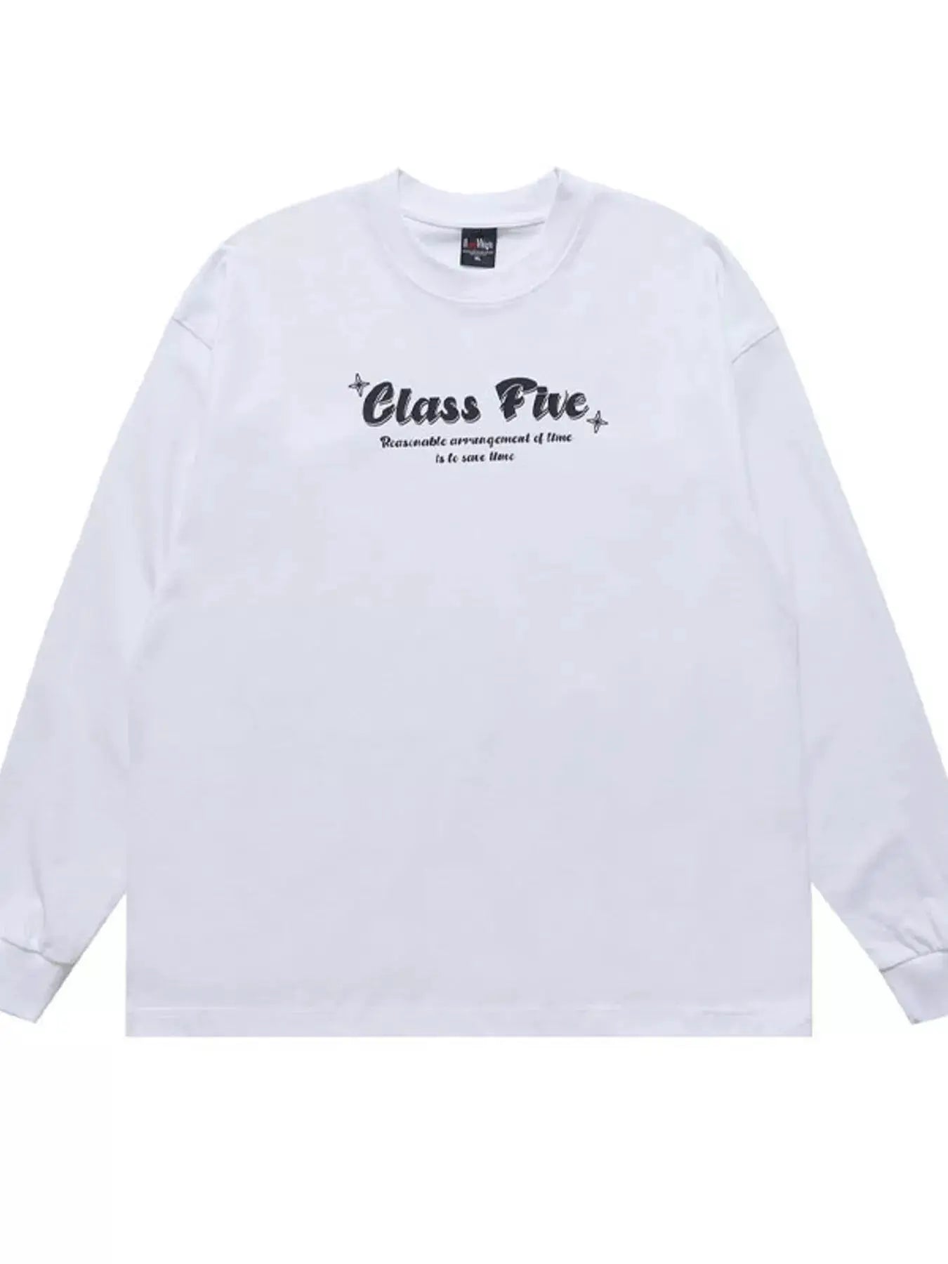 Men's Class Five Graphic Long Sleeve T-Shirt by Trendsi