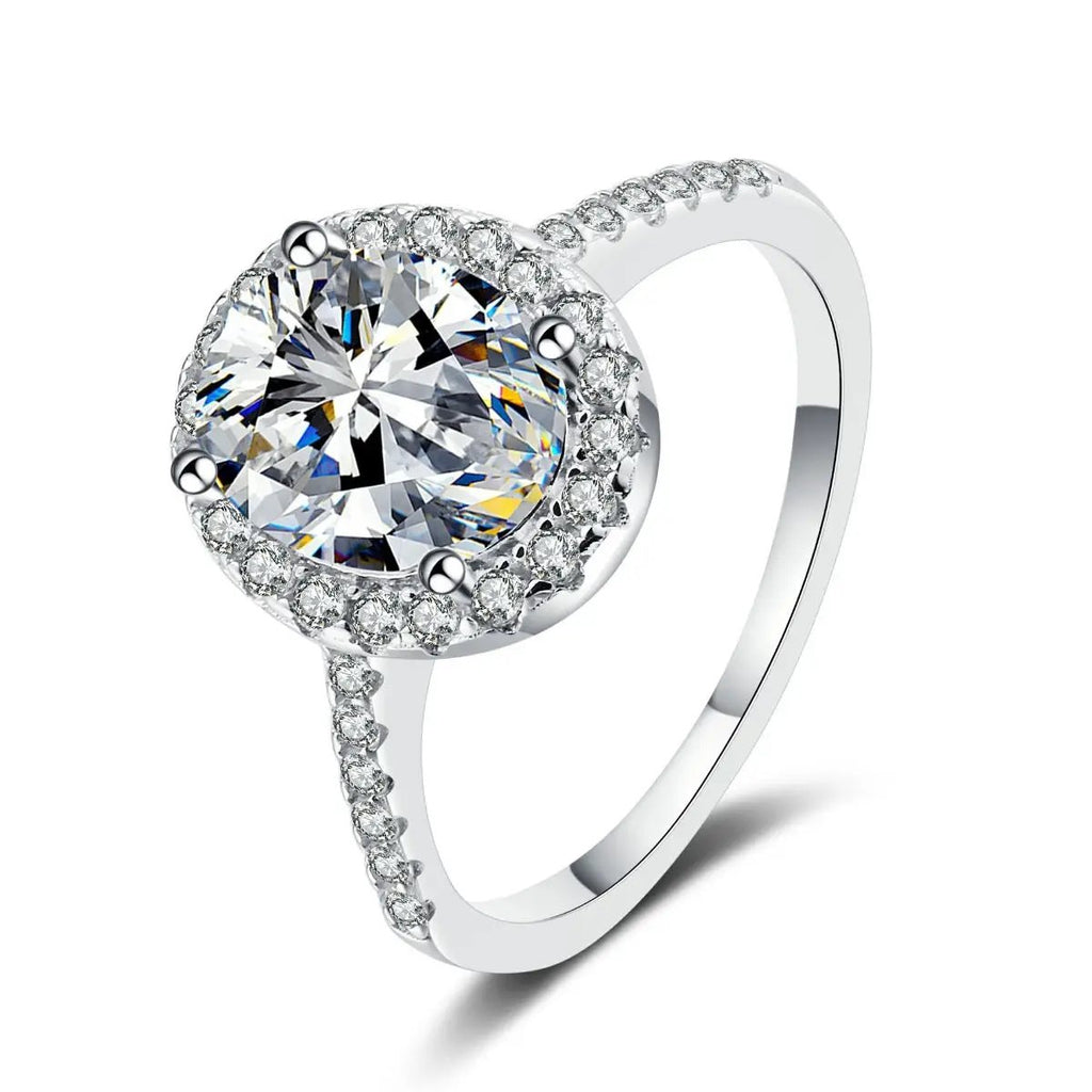 1 Carat Moissanite 925 Sterling Silver Ring by Trendsi