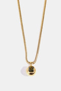 Zircon 18K Gold-Plated Geometrical Shape Pendant Necklace by Trendsi