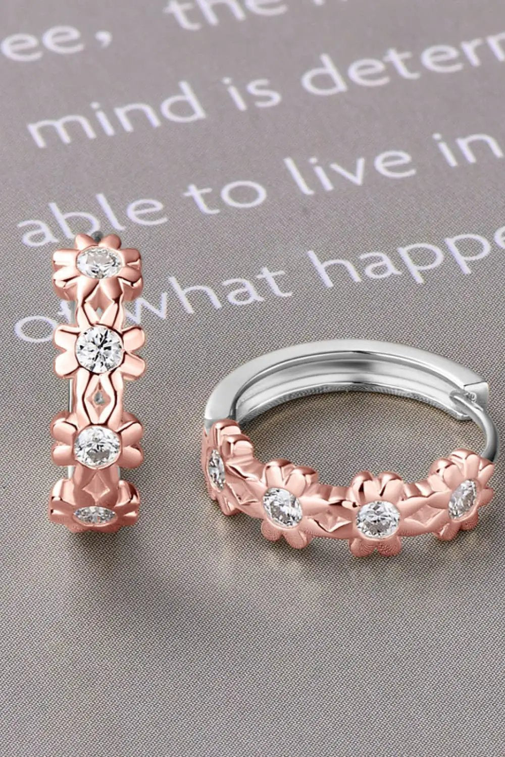 Moissanite 925 Sterling Silver Huggie Earrings by Trendsi