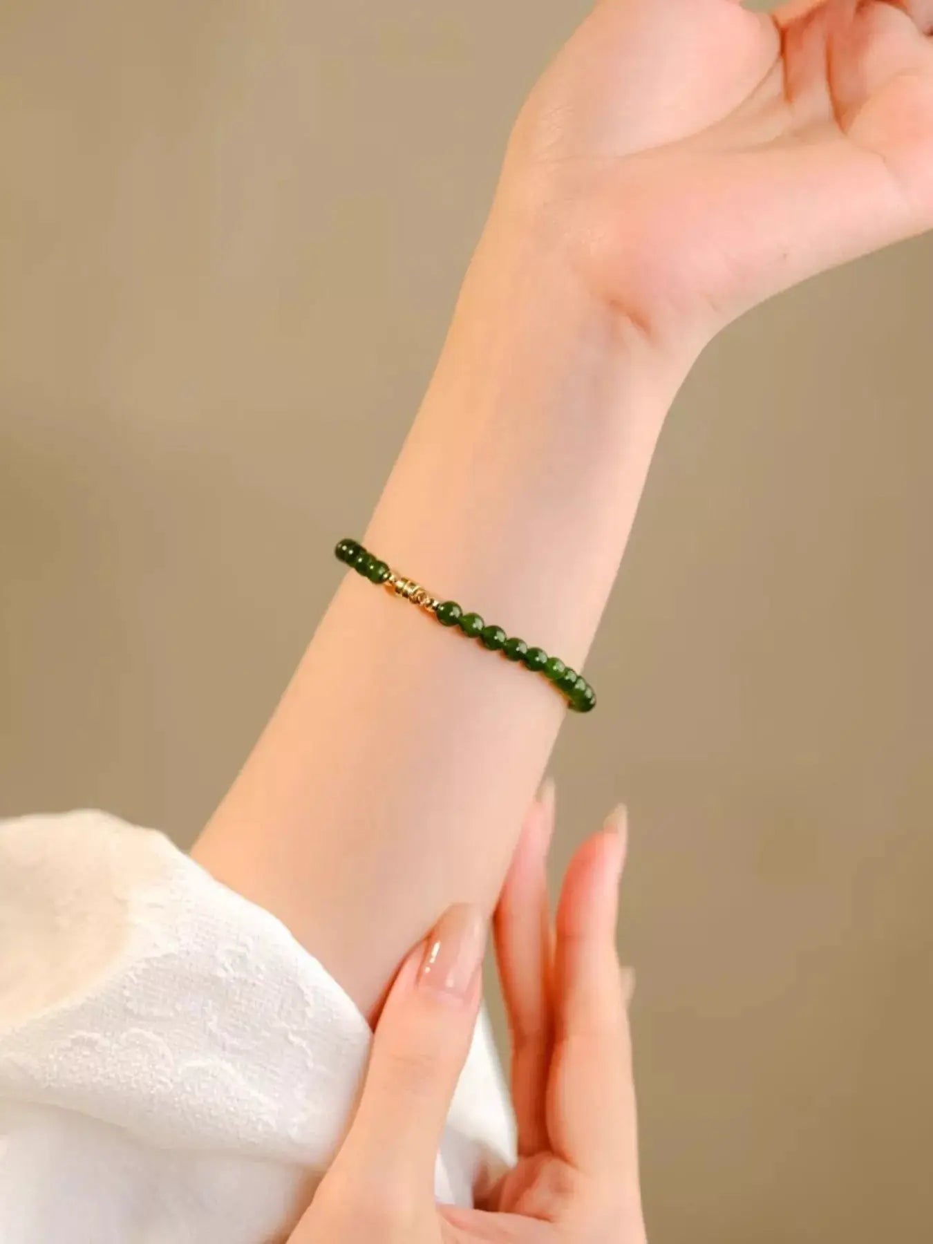Agate Beaded Bracelet by Trendsi