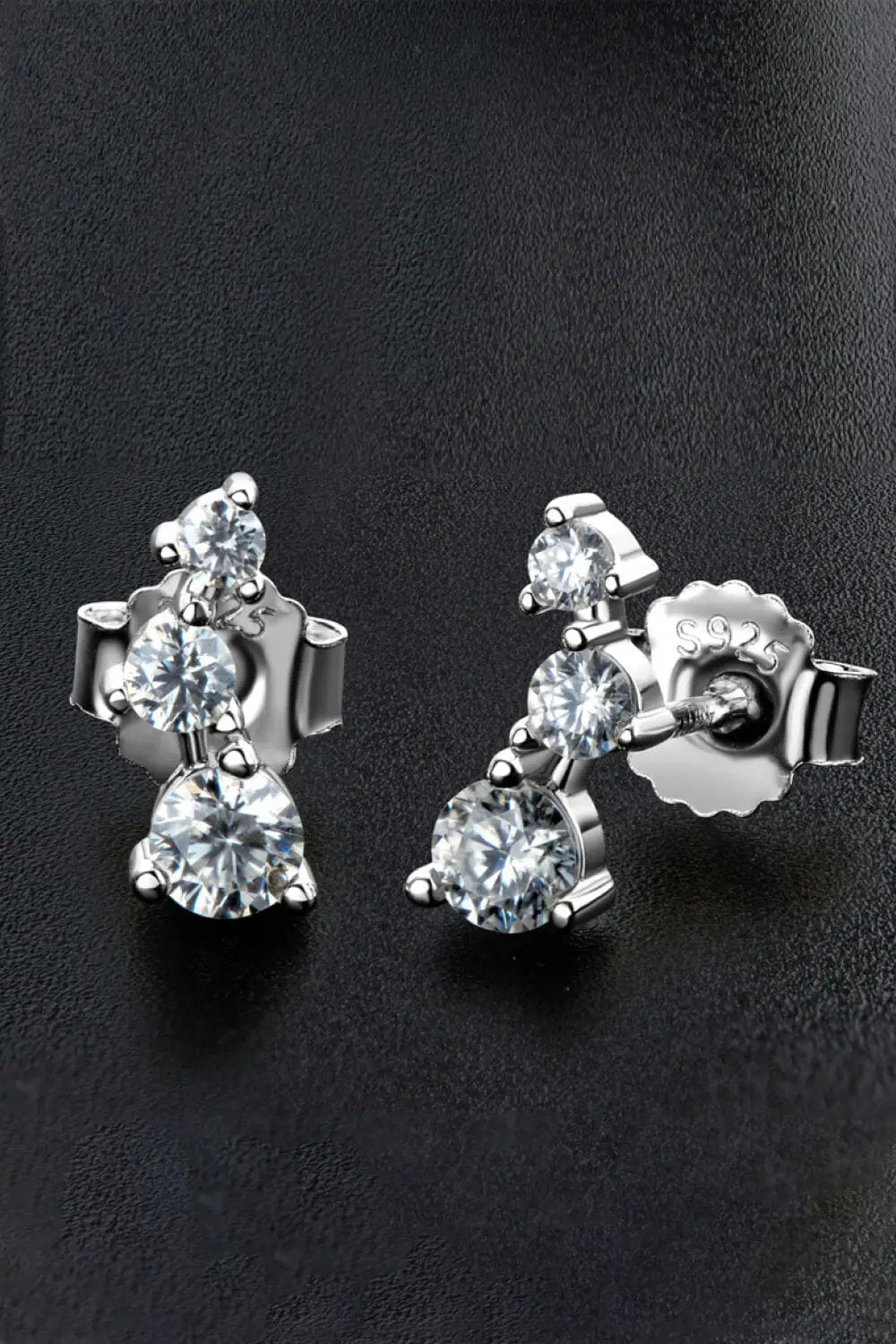 Adored Your Way Moissanite Stud Earrings by Trendsi
