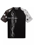 Men's Star Raglan Sleeve T-Shirt by Trendsi