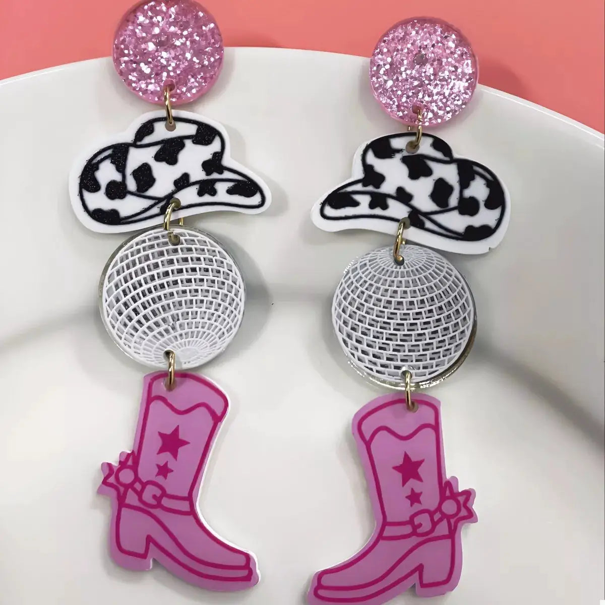 Cowgirl Boots Dangle Earrings by Trendsi