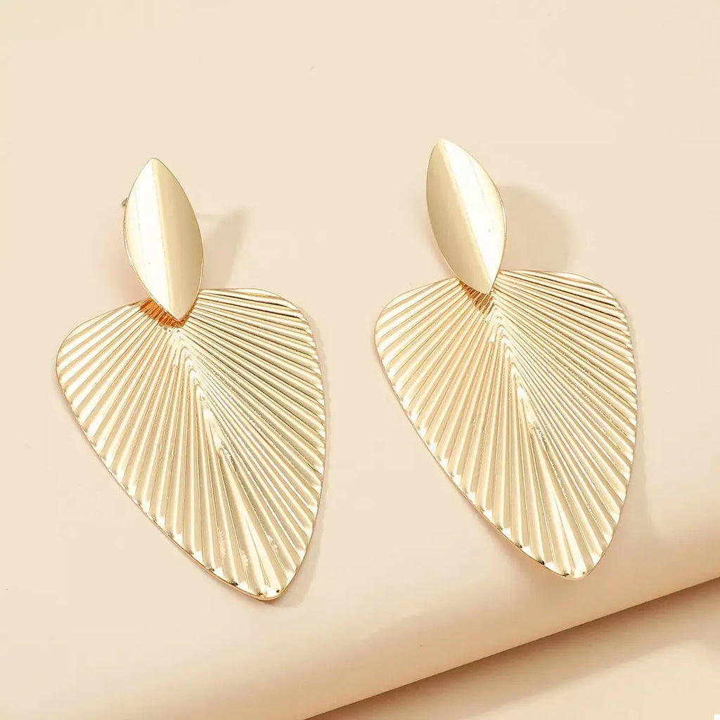 Leaf Shape Dangle Earrings by Trendsi