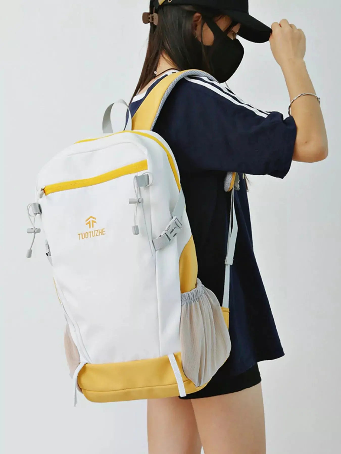 Lightweight Nylon Backpack Bag by Trendsi